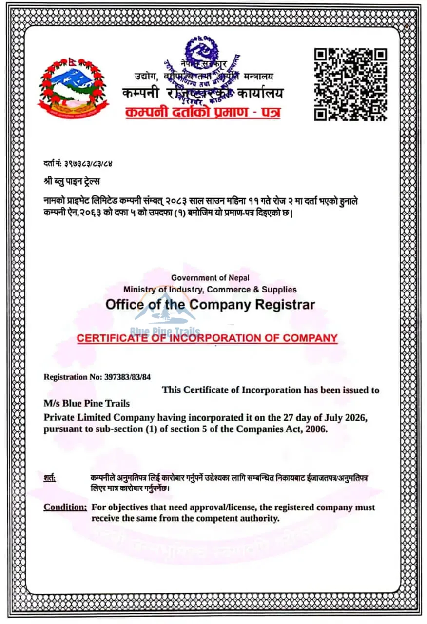 Certification of Incorportion Of Company