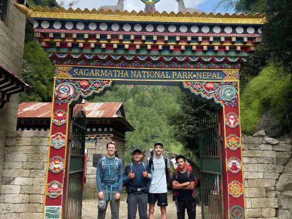 Sagarmatha national park gate
